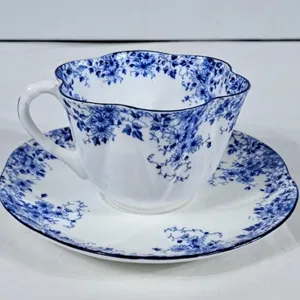 Beautiful Shelley "Dainty Blue" Tea Cup & Saucer