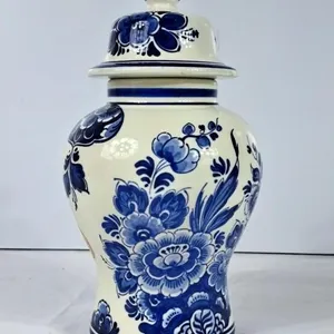 Lovely Delft Ginger Jar/Urn