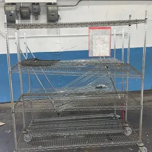 (3) Project Metal Shelves 
- all need work of
