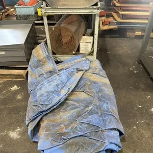 Metal Cart 24"x32"x40" & Contents; Tarp, Expanded