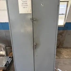Metal Cabinet with Plastic Bins 
- 36” x 18” x