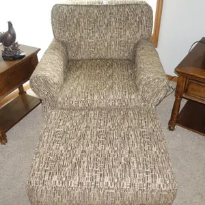 ARM CHAIR & OTTOMAN