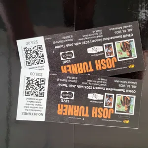 2-Tickets to Josh Turner at the O'Neill Summerfest Concert