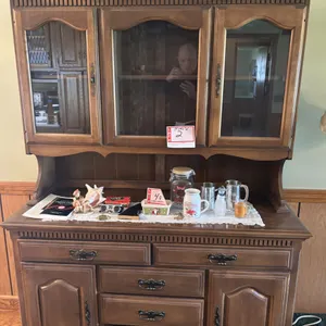 China cabinet, 54 x 20 x 72”