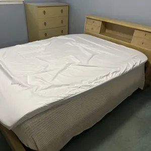 Dresser with mirror, bed, chest of drawers, 52 x 18 x 61”; 57 inch bed, 35 x 18 x 41” chest of drawe