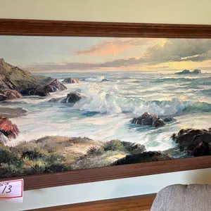 Seashore picture, 52 x 28”