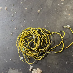 (1) Yellow Outdoor Extension Cord with Grounded Plug