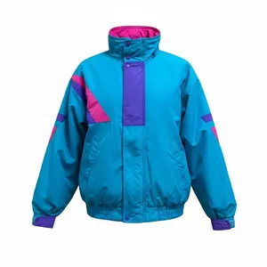 Vintage 1990's Cabin Creek Colorblock Windbreaker Jacket with Zip Pockets