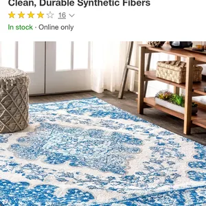 Boho Vintage Medallion Cream/Blue 5' x 8' Area Rug