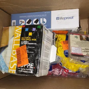 Assorted Flooring, Tile, Clamps, Tools