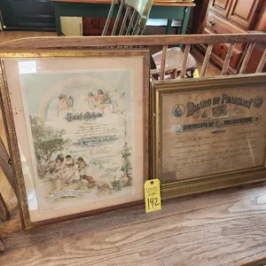1903 Board of Pharmacy Certificate & 1914 German Announcement