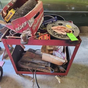 Rolling Cart & Contents