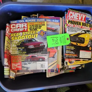Tote of Old Racing Magazines