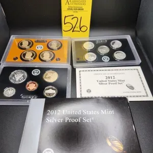 2012 United States Mint Silver Proof Set S