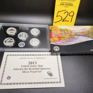 2013 United States Mint America the Beautiful Quarters Silver Proof Set S