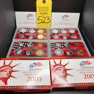 2 - 2005 United States Mint Silver Proof Set S