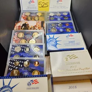 2007 & 2008 United States Mint Proof Sets S