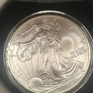U.S. Minted Silver Eagle 2003 - One Troy Ounce- .999 Fine Silver