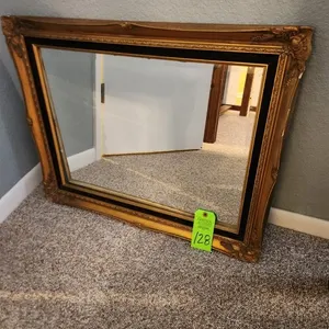 Gilded Framed Beveled Mirror