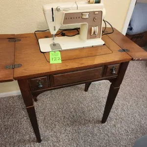Singer Sewing Machine in Cabinet
