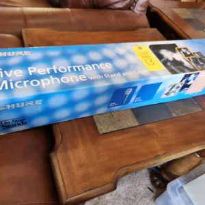 Shure Live Performance Microphone with Stand & Cable