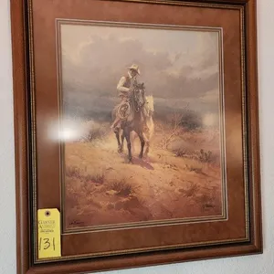 G Harvey Cowboy Painting #684/2250