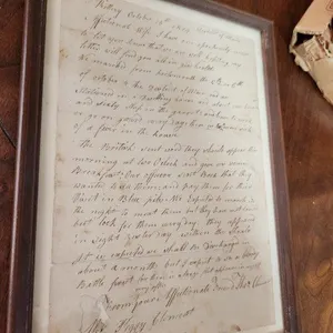 Old Hand Written Letter Thomas Clement to his wife Oct. 18, 1814