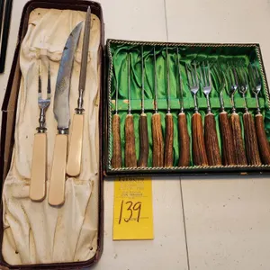 Misc. Silverware - Stag Handles & Square Handles