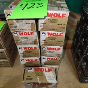 Wolf Military Classic .308 Win 145 GR FMJ - 11 ct.