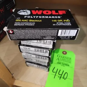 Wolf 300 AAC Blackout 145 GR FMJ - 6 ct.