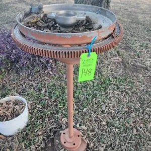 Metal Art Bird Bath