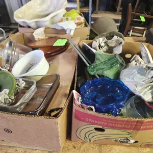 Three Boxes Of Misc. Glassware