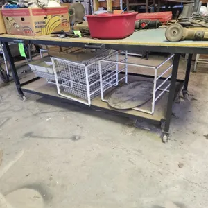 Rolling Work Table & Contents On Bottom