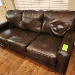 Faux Leather Couch