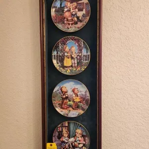 Hummel Plates Framed