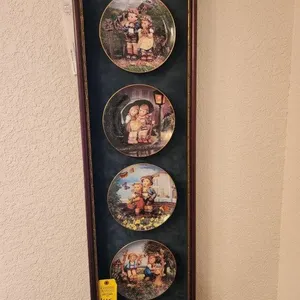 Hummel Plates Framed