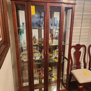 Display Cabinet with Mirrored Back - Very Nice