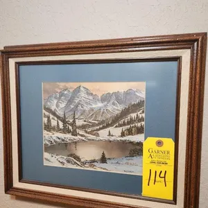 Winter Landscape Painting by Tom Dooley