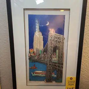 George Washington Bridge & Midtown Skyline by John Suchy #42/450