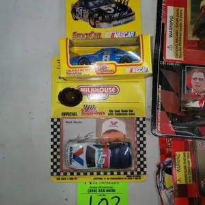 #8 Sterling Marlin Signed Car & #6 Valvoline Car - Racing Champion Die-Cast