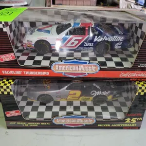 #2 Miller Die-Cast Collector Car & #6 Valvoline Die-Cast Collector Car