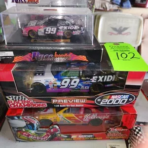 2 #99 Die-Cast Collector Cars & #5 Kellogg's Die-Cast Collector Car