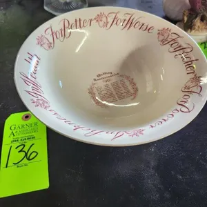 Royal Staffordshire Wedding Anniversary Bowl