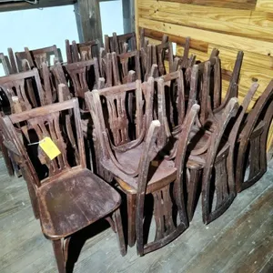 Vintage Masonic Lodge Wood Chairs- 23 Count