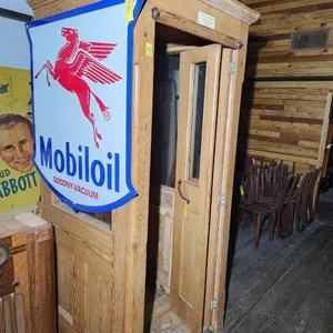 Wooden Phone Booth - Primitive Construction