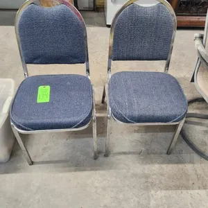 2 Blue Cushion Chairs