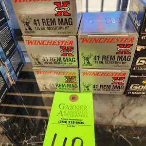 5 Winchester Super-X 41 Rem. Mag. Silvertip HP