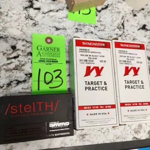 2 Winchester White Box 300 Blackout FMJ & 1 Ammo Inc Stelth 300 Blackout TMC