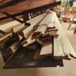 Wood Bottom Shelf on Rack - Upstairs