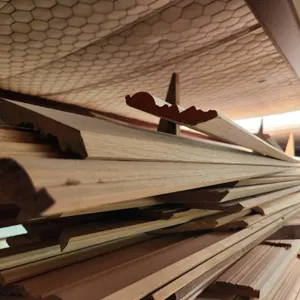 Wood Top Shelf on Rack - Upstairs